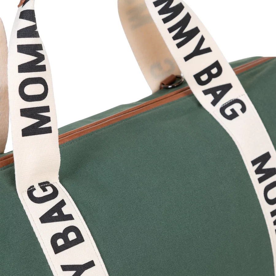 CHILDHOME Mommy Bag Signatur Canvas grün