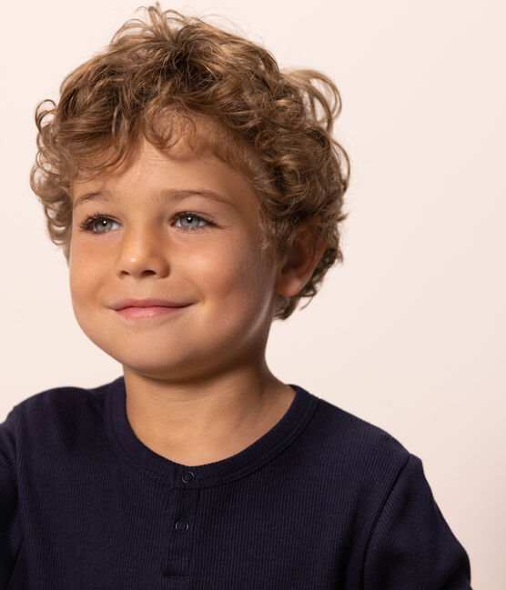 Pyjama uni en coton et lyocell enfant