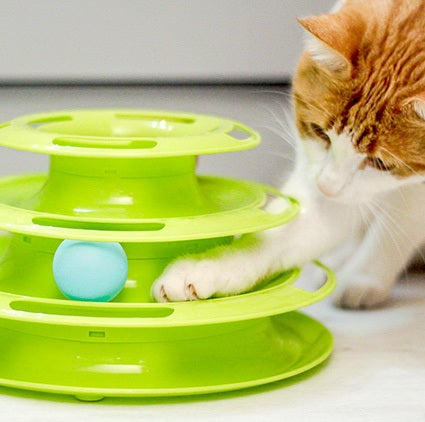 Ferplast kattenspeelgoed Twister groen D 24,5 H 13 cm