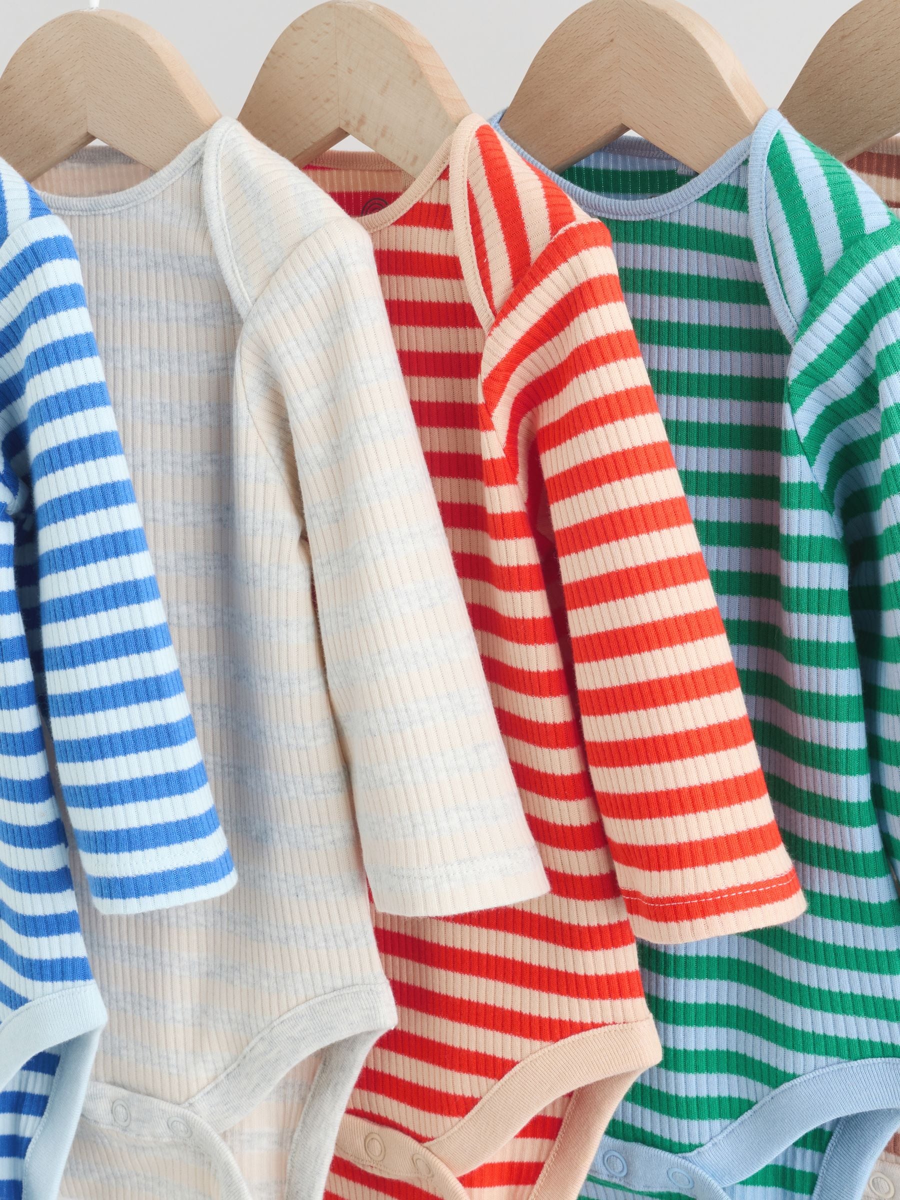 Multi - Set van 5 rompers met lange mouwen
