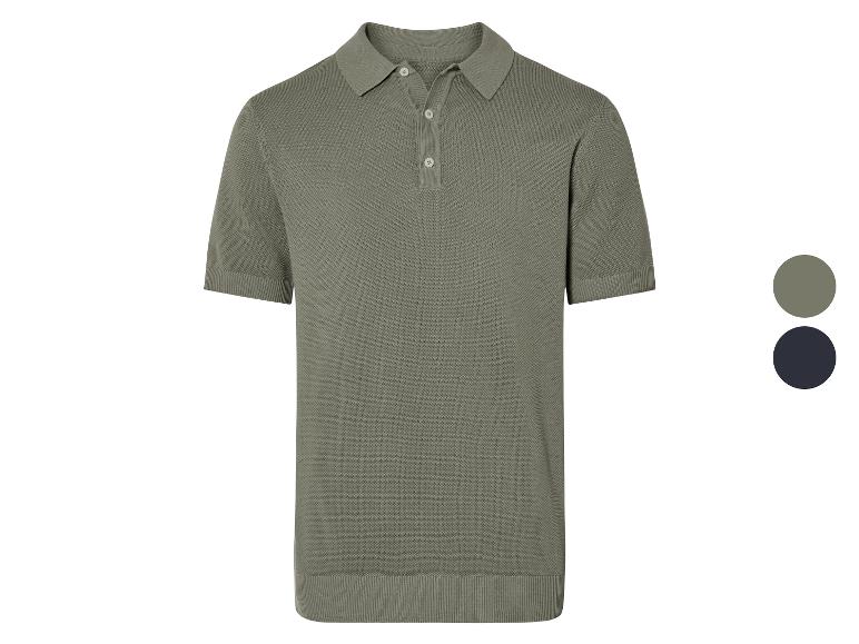 Gebreid heren poloshirt