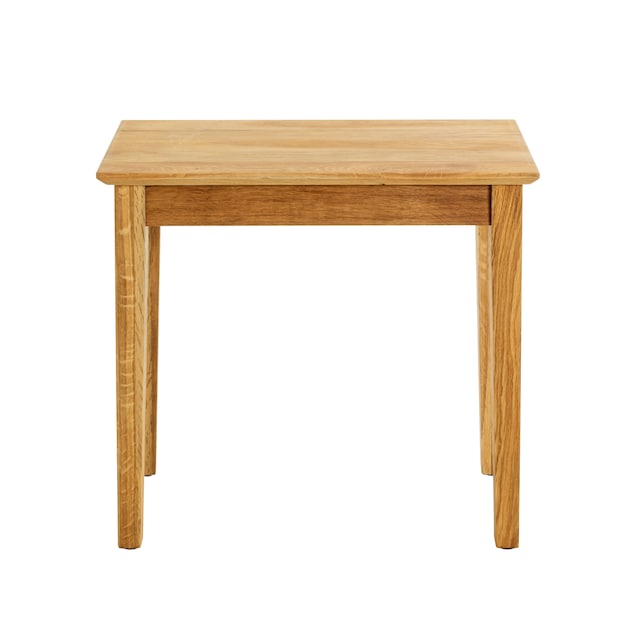 Beistelltisch 56 x 52 cm Eiche massiv braun