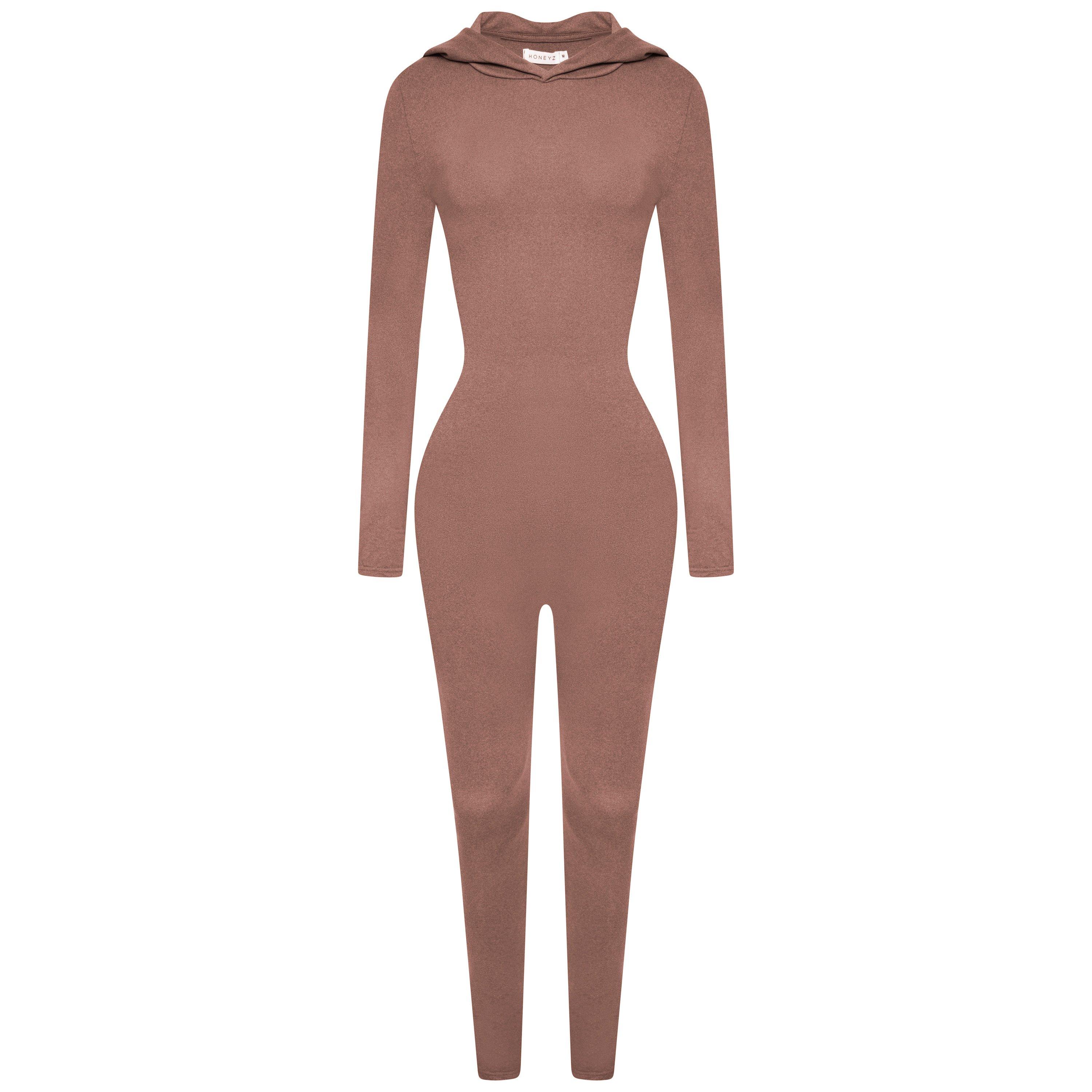 Honeyz Hooded Jumpsuit Womens