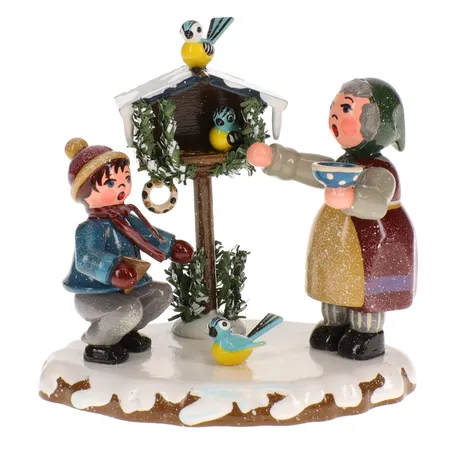 Hubrig 110h1004 Winterkinder Vogelfütterung 9cm