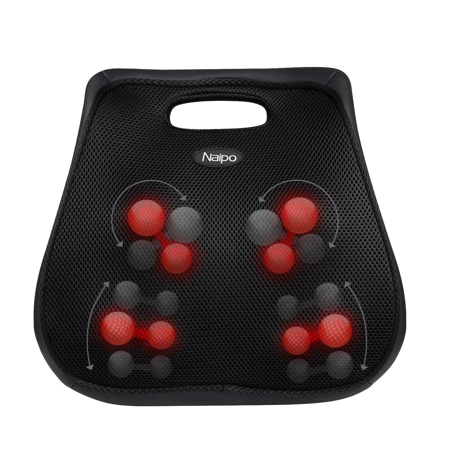 NAIPO Massagegerät Shiatsu Unterer Rücken Massager mit Wärmefunktion