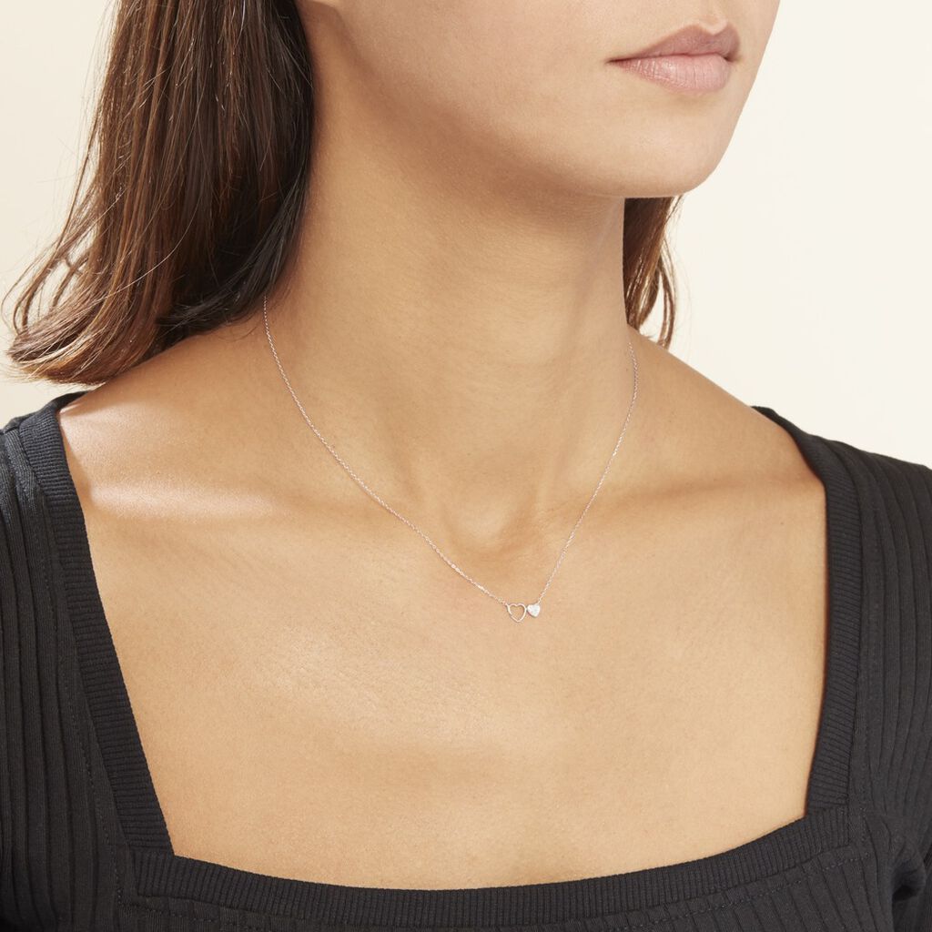 Collier Or Blanc Stacia Diamants