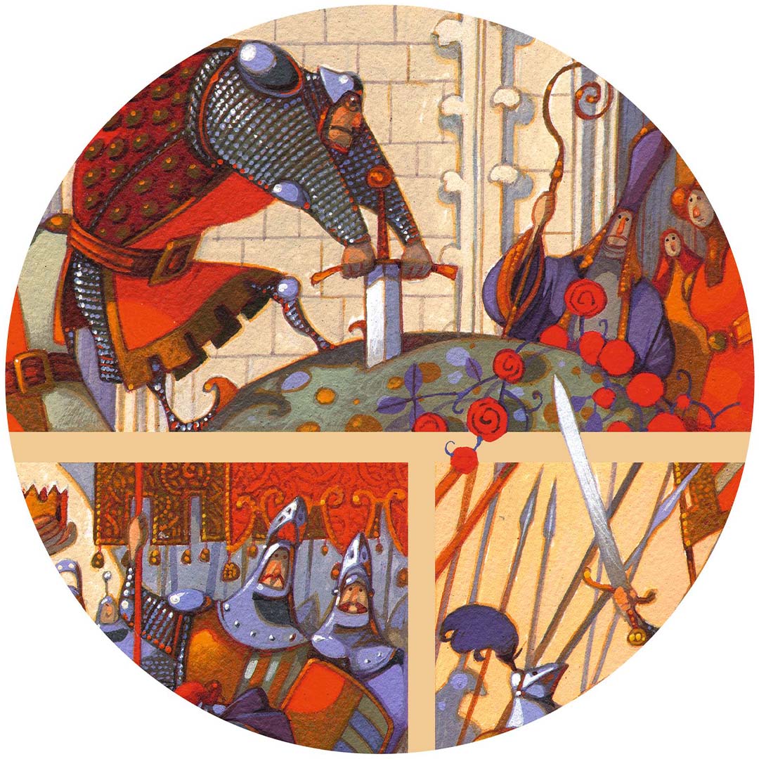 Djeco verhalenpuzzel koning arthur - 100st