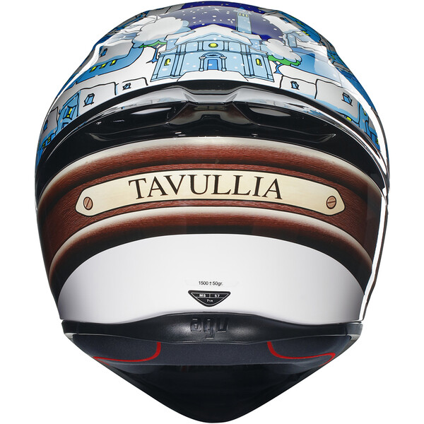 AGV - Casque K1 S Rossi Winter Test 2017 Blanc / Bleu / Marron