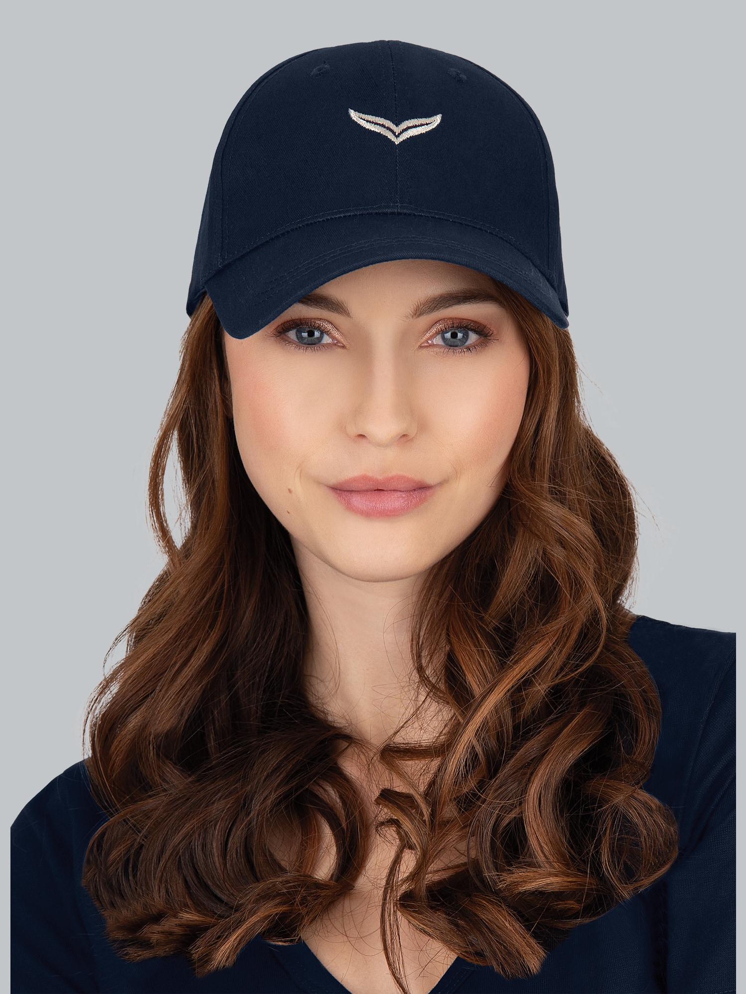 Baseballmütze mit Schwinge Navy
