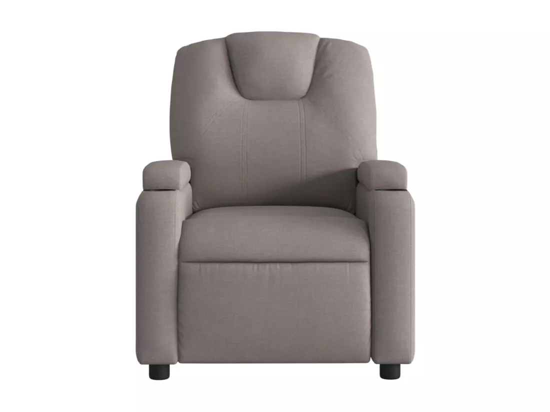 Fauteuil inclinable électrique Taupe Tissu