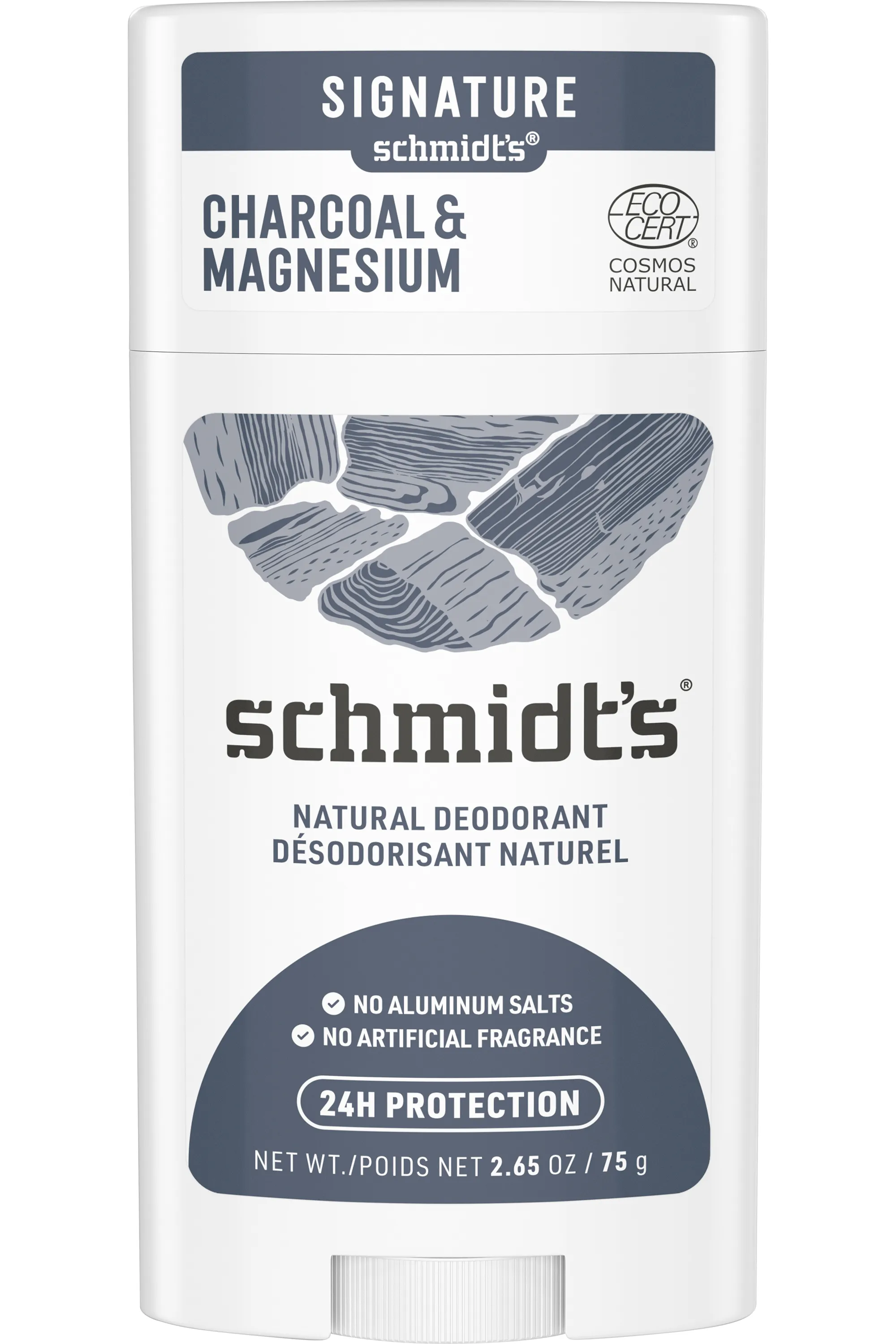 Schmidt’s Déodorant stick charbon et magnésium-75 g