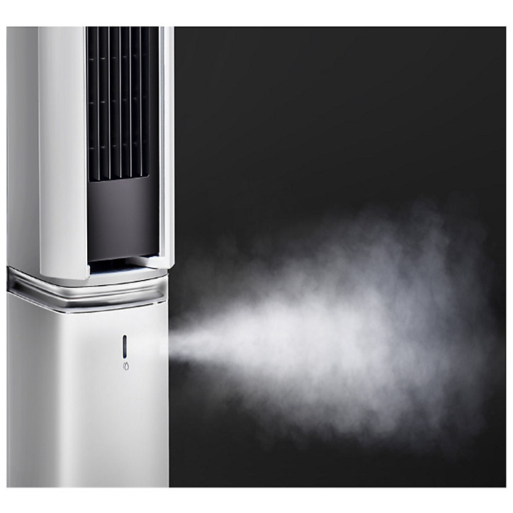 Colonne soufflante oscillante 3 en 1 (ventilateur chaud / froid, humidification) Optiméo 220W