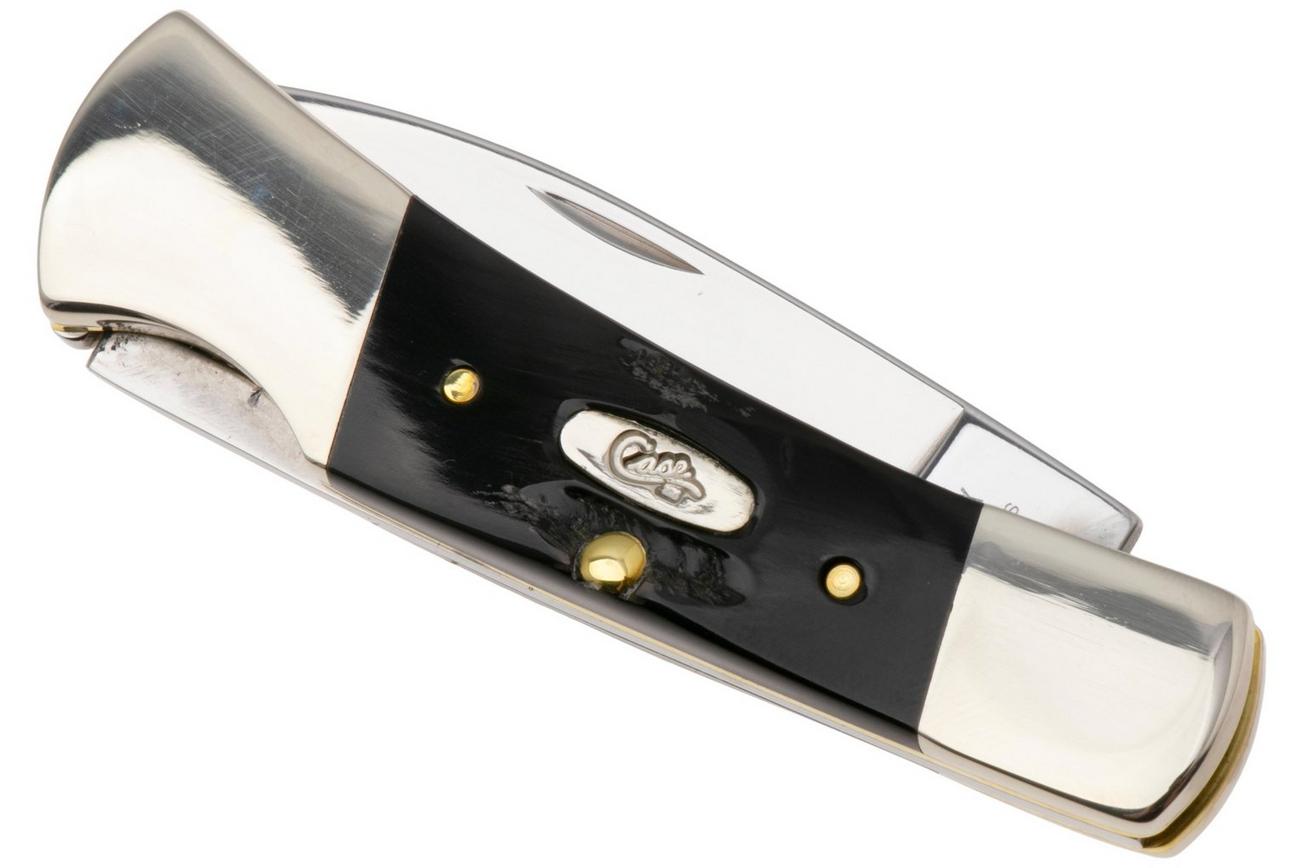 Case Lockback Jigged Buffalo Horn, 65031, BH1225L SS zakmes