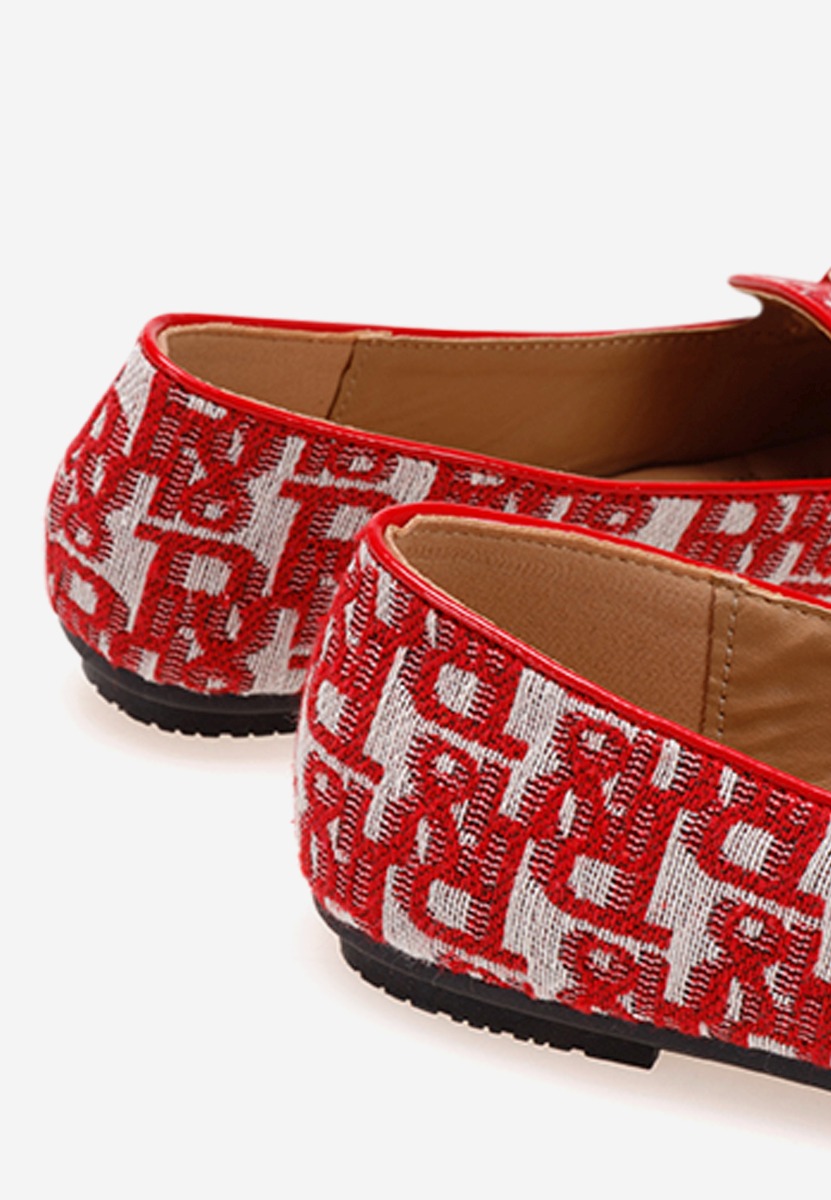 Mocassins femme rouges Vallerano