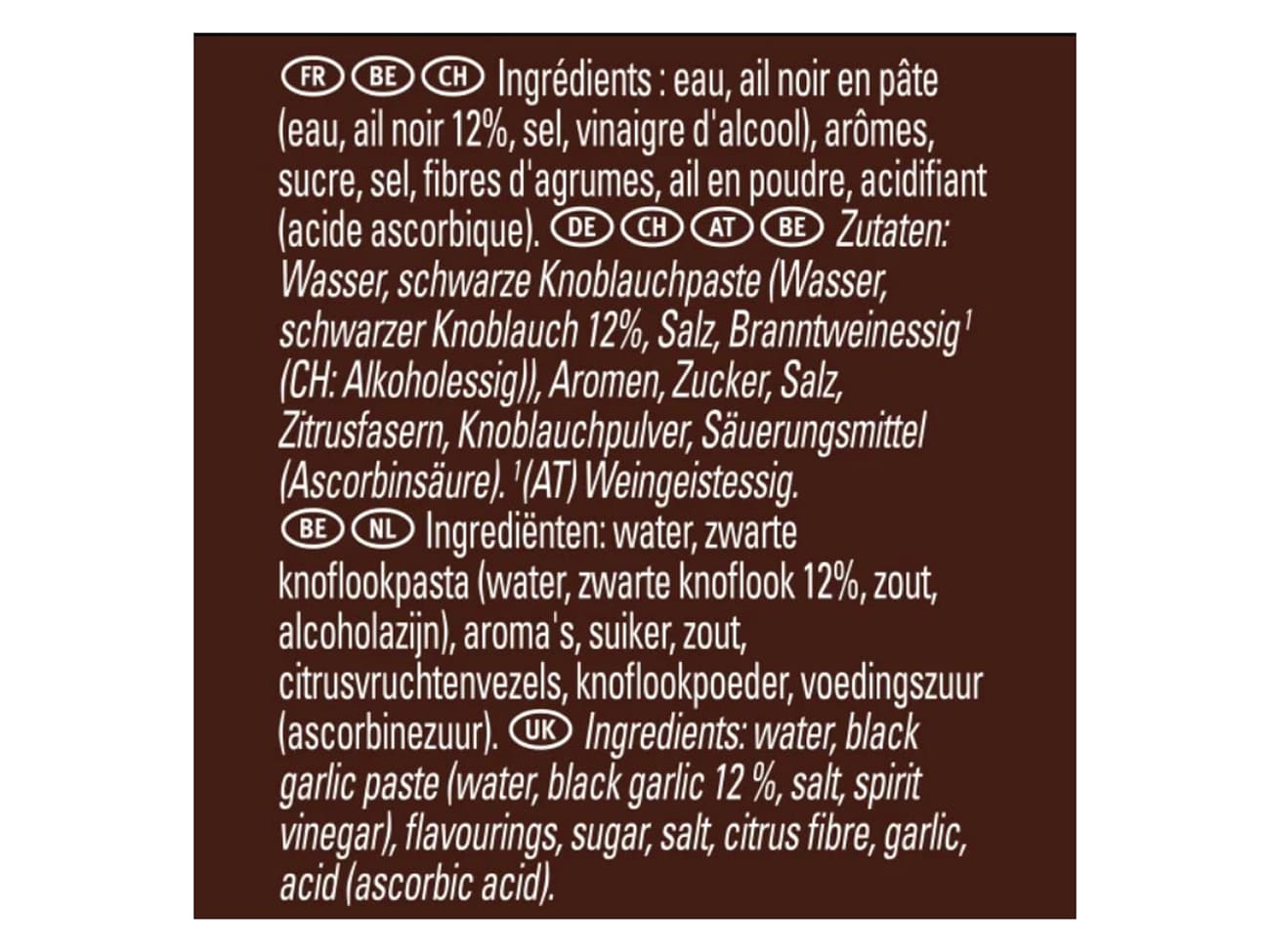 Pâte à l'ail noir 580 g - Chef®