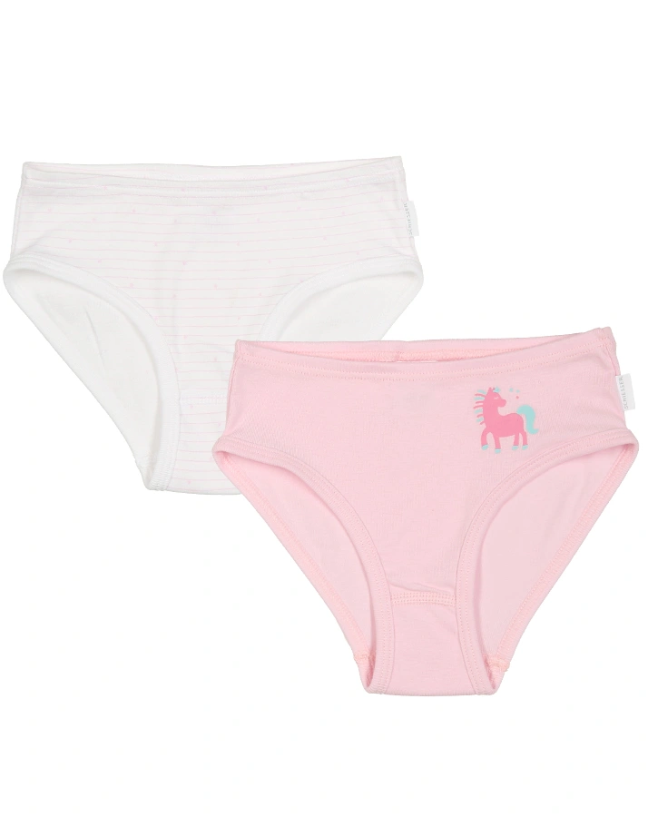 Hüftslip CLASSICS – PFERD 2er Pack in rosa/weiß
