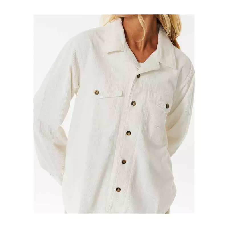 Chemise femme RIPCURL Stevie Cord Shirt Cream