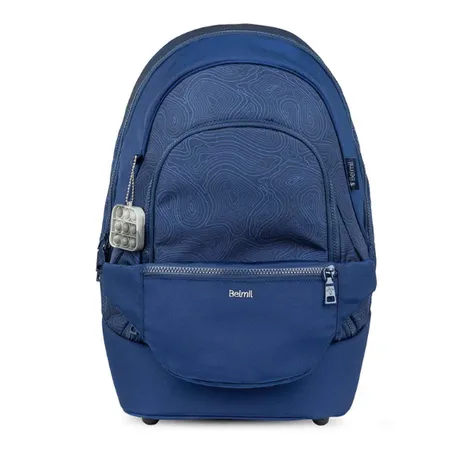 Belmil 2-IN-1 Schultasche & Gürteltasche 2-teilig Topographic