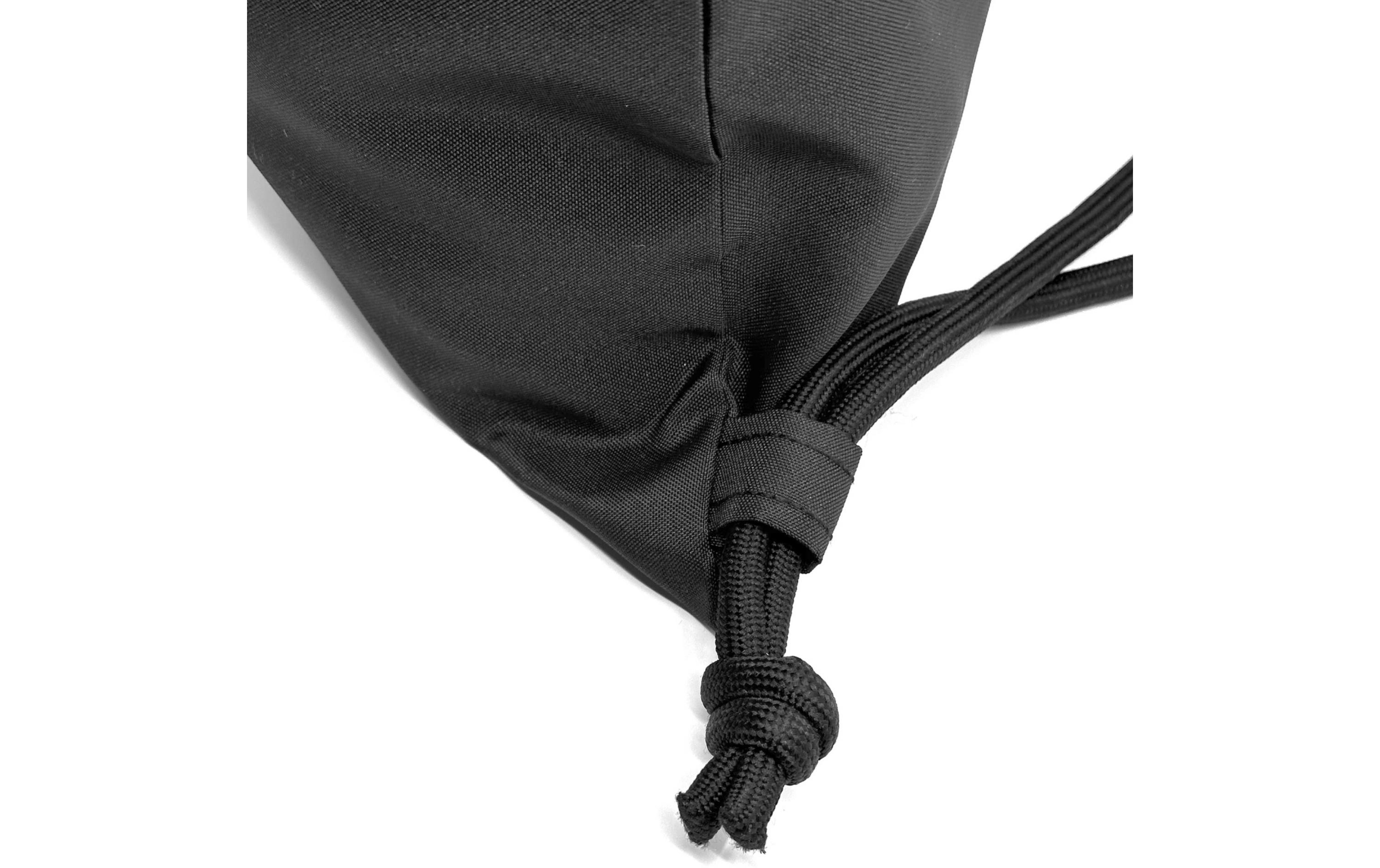 Turnsack XL SchwarzSportbeutel mit reflektierendem Logo