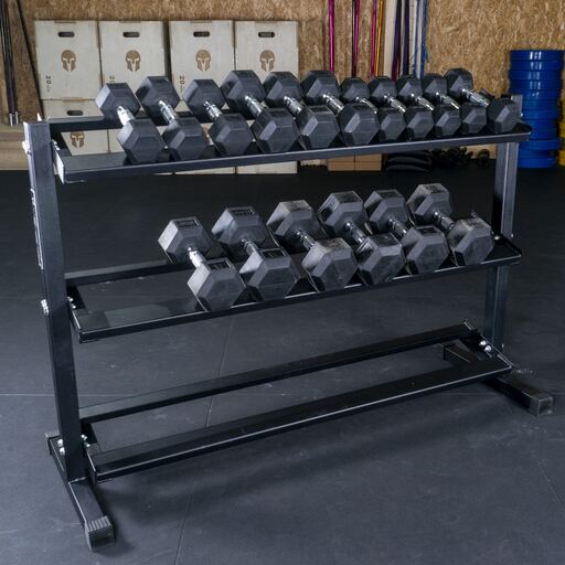 Suporte de aço Gladiatorfit para 12 pares de halteres