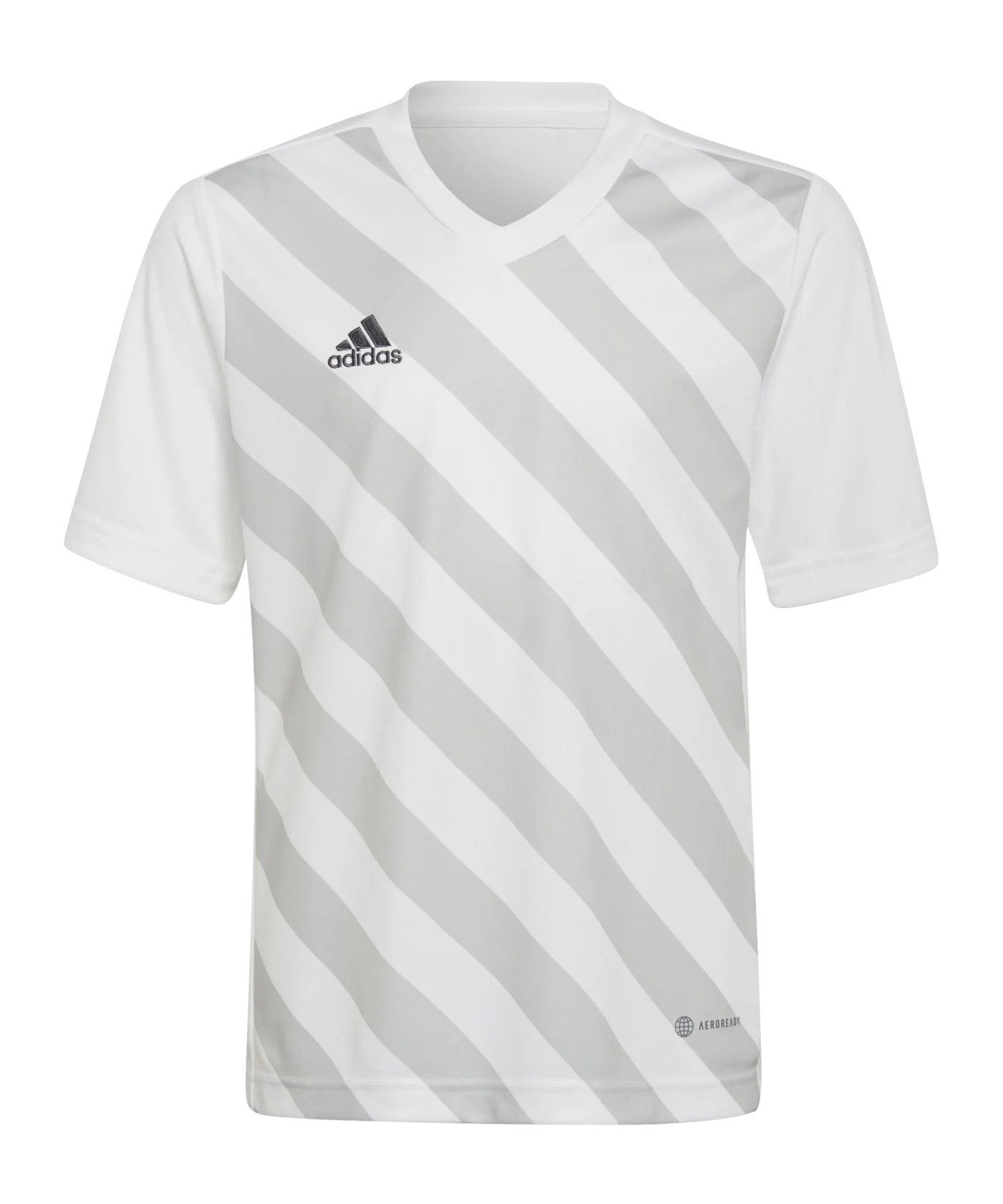 adidas Entrada 22 GFX Trikot Kids Weiss Grau