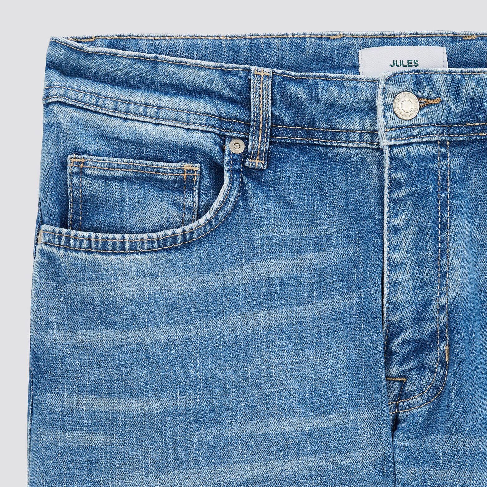 Jean straight 3 longueurs Bleu