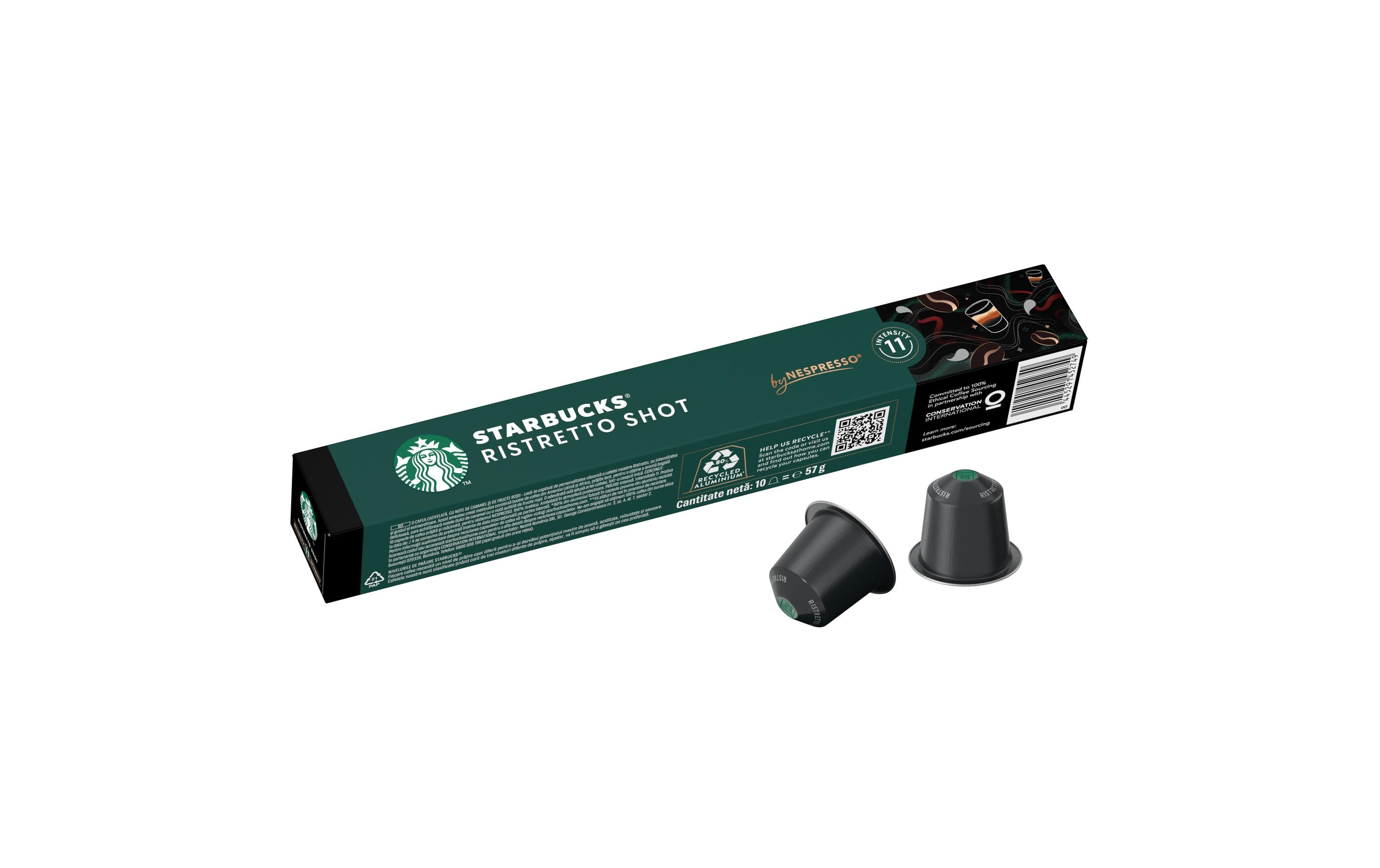Kaffeekapseln Ristretto Shot Nespresso Dark Roast 10 StückKaffeekapseln für Nespresso Maschinen