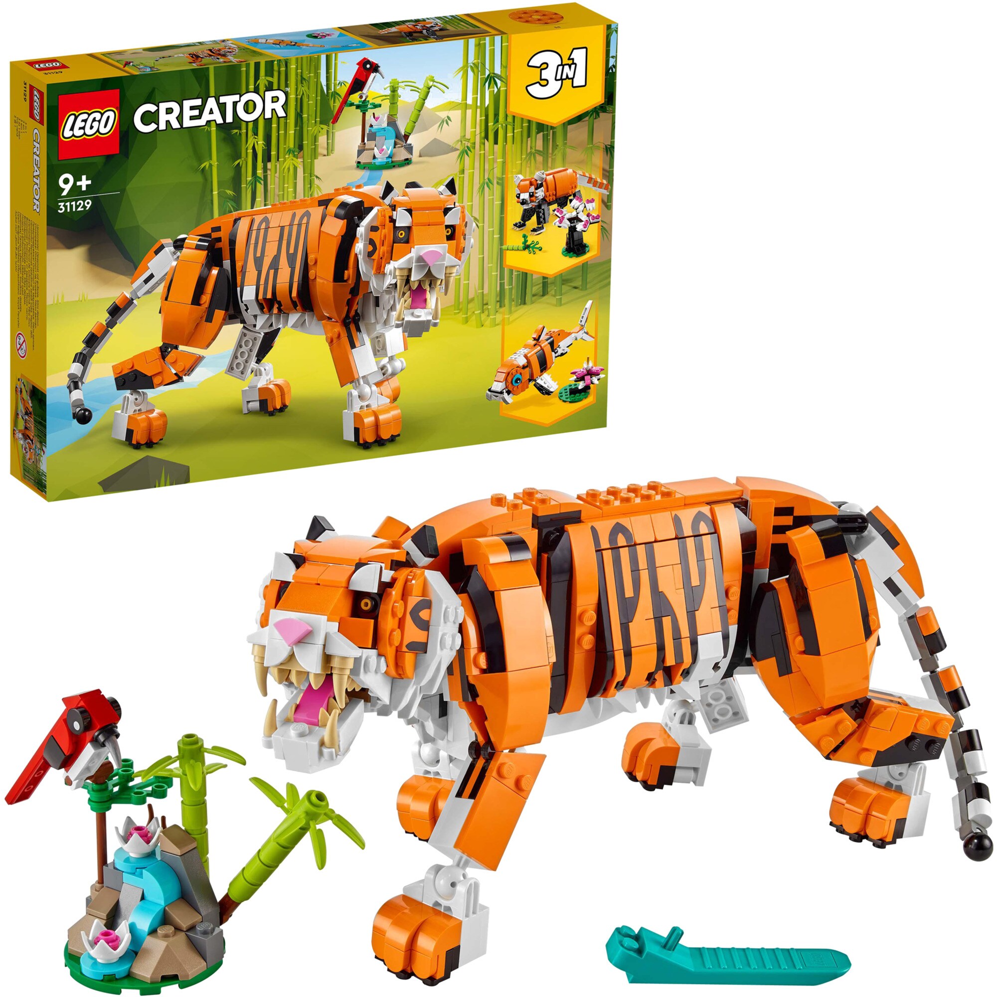 LEGO Konstruktionsspielzeug Creator 3-in-1 Majestätischer Tiger