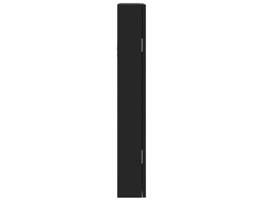 VIDAXL - Armoire à bijoux avec miroir murale noir 37,5x10x67 cm