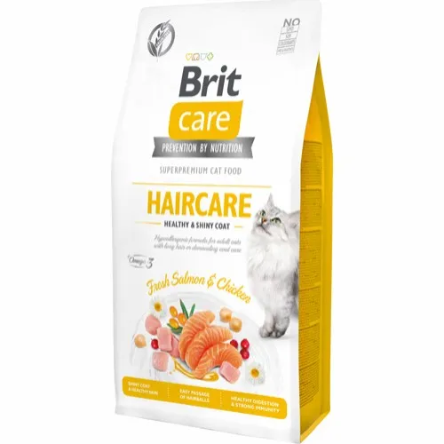 Brit Care Cat GF Haircare Healthy Shiny Coat 7kg