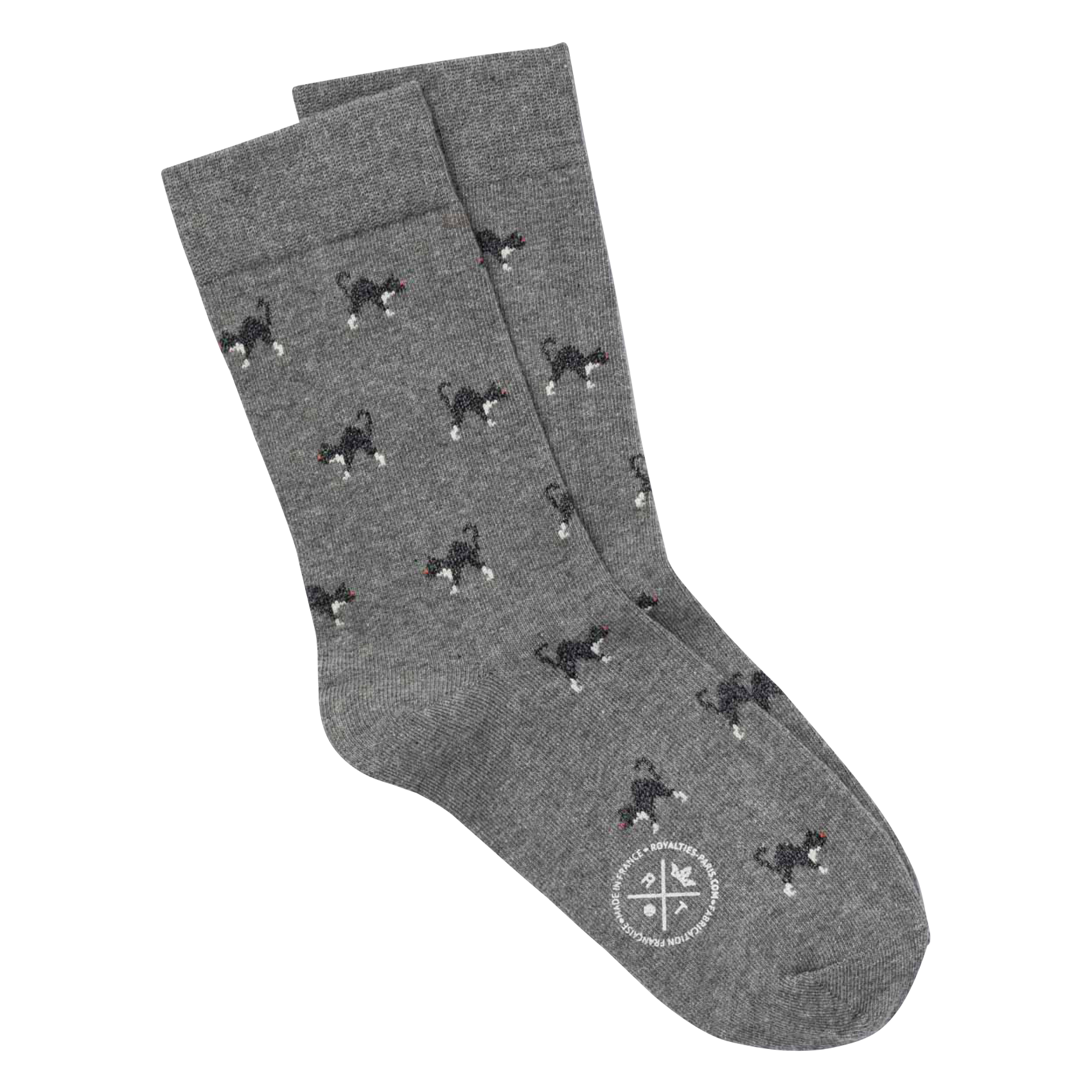 KOKO - Chaussettes à motif en coton mélangé | Gris