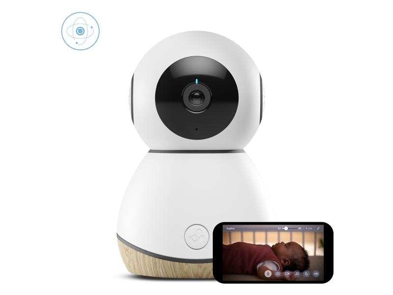 MAXI-COSI Babyphone See White Wood Video-Babyphone mit HD-Live-Streaming