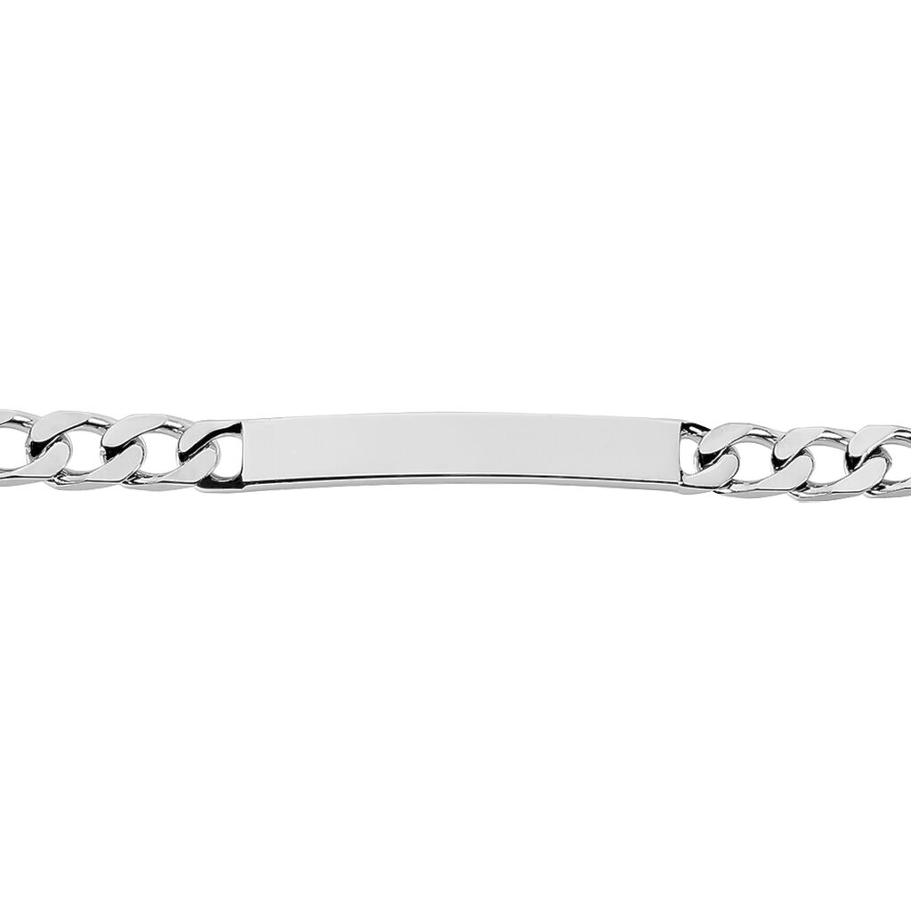 Bracelet Identité Vivian Argent Blanc