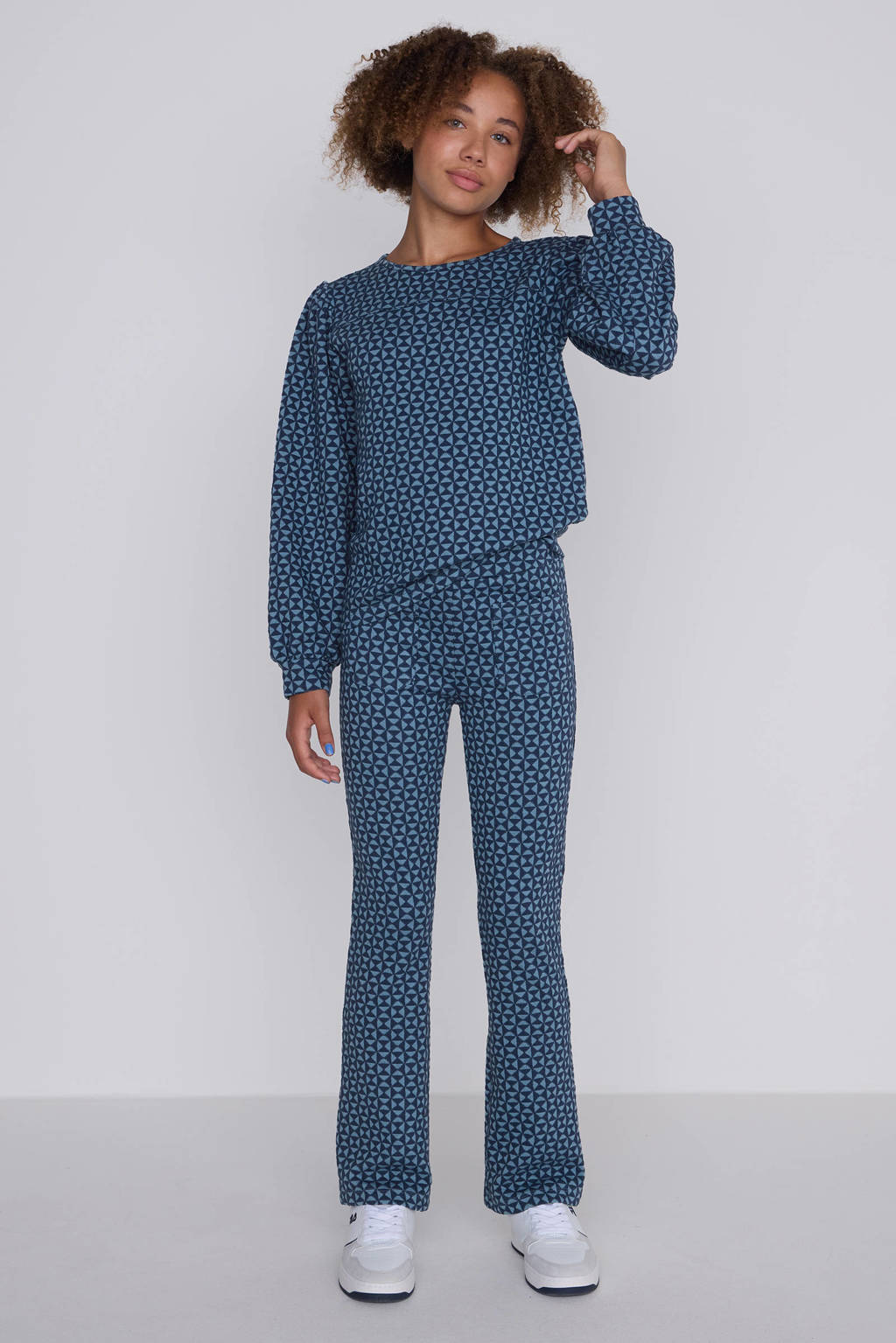 Coolcat Sweater Nina met Geometrisch Jacquard Patroon