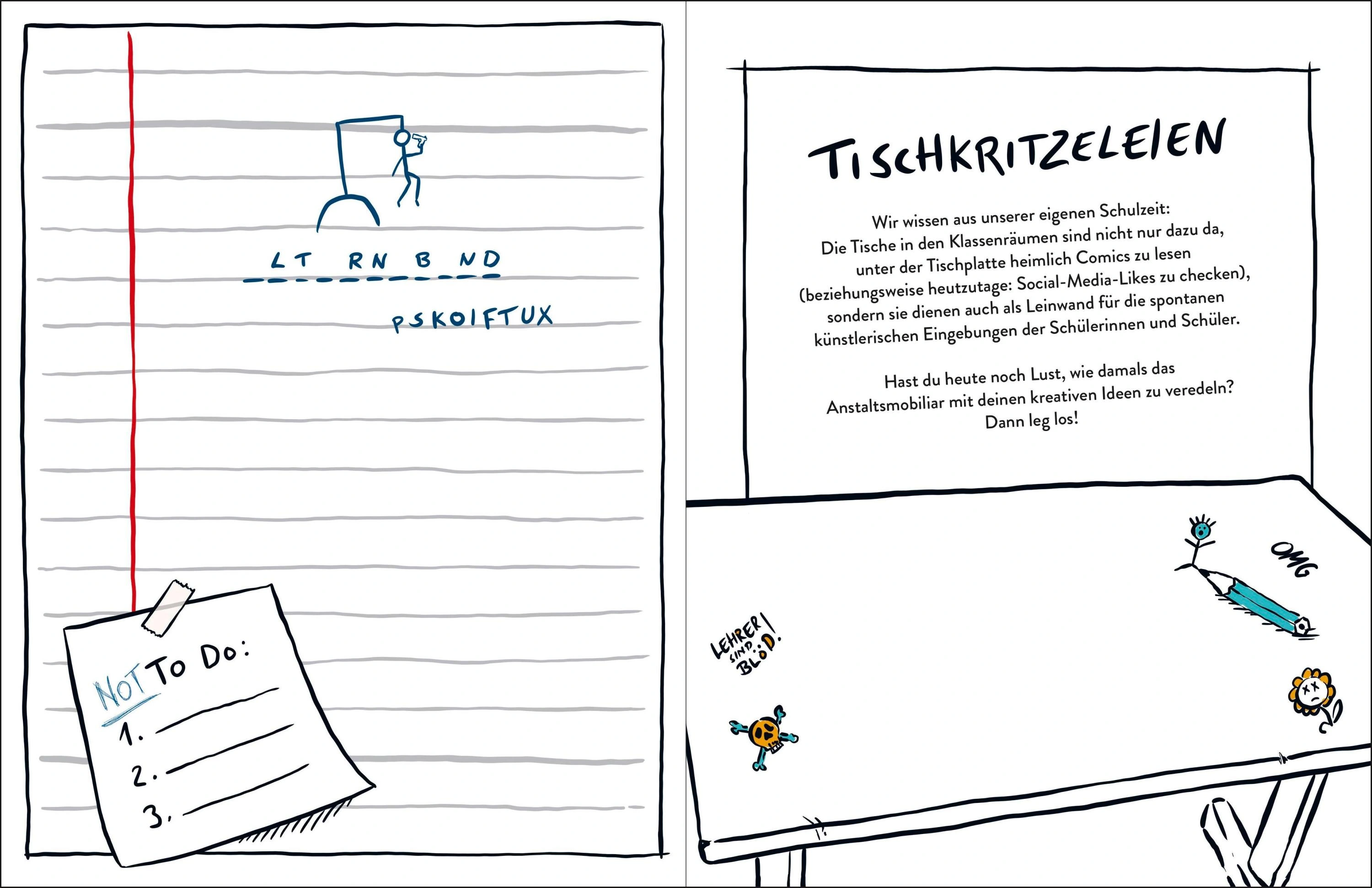 Das Kritzelbuch für den Elternabend