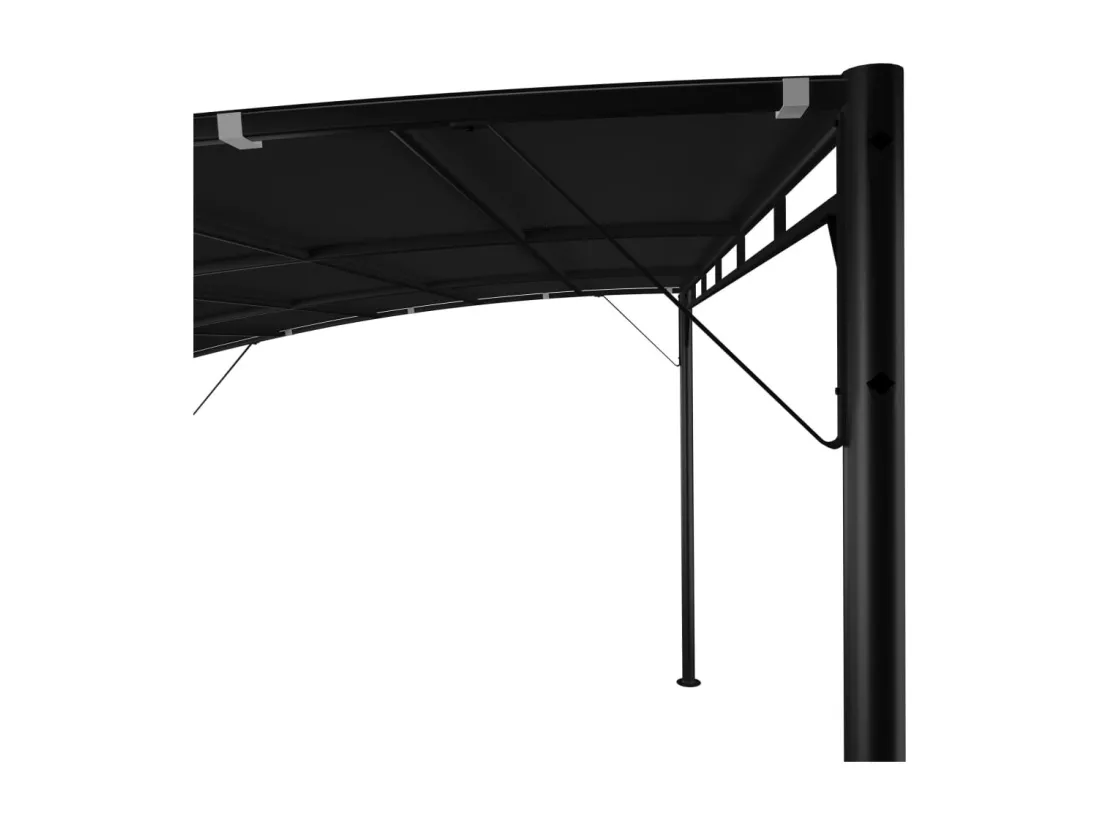 Auvent pare-soleil de jardin 4x3x2,55 m Anthracite