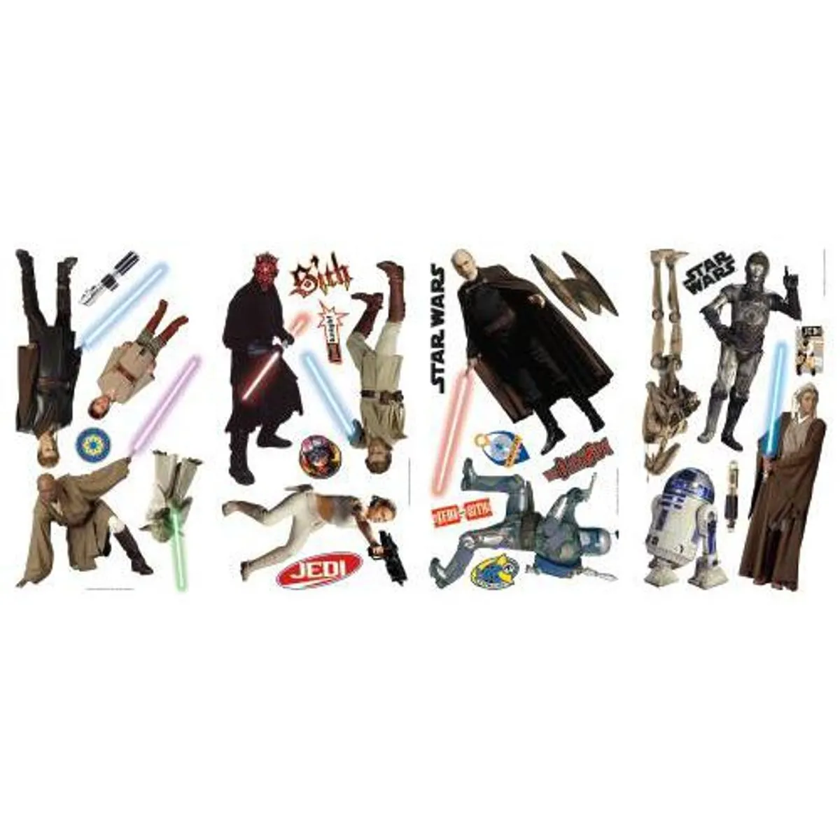 TheDecoFactory Star Wars - Stickers Jedi et Sith