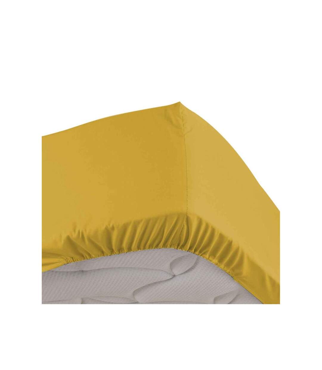 Drap Housse Percaline 140x190cm Ocre
