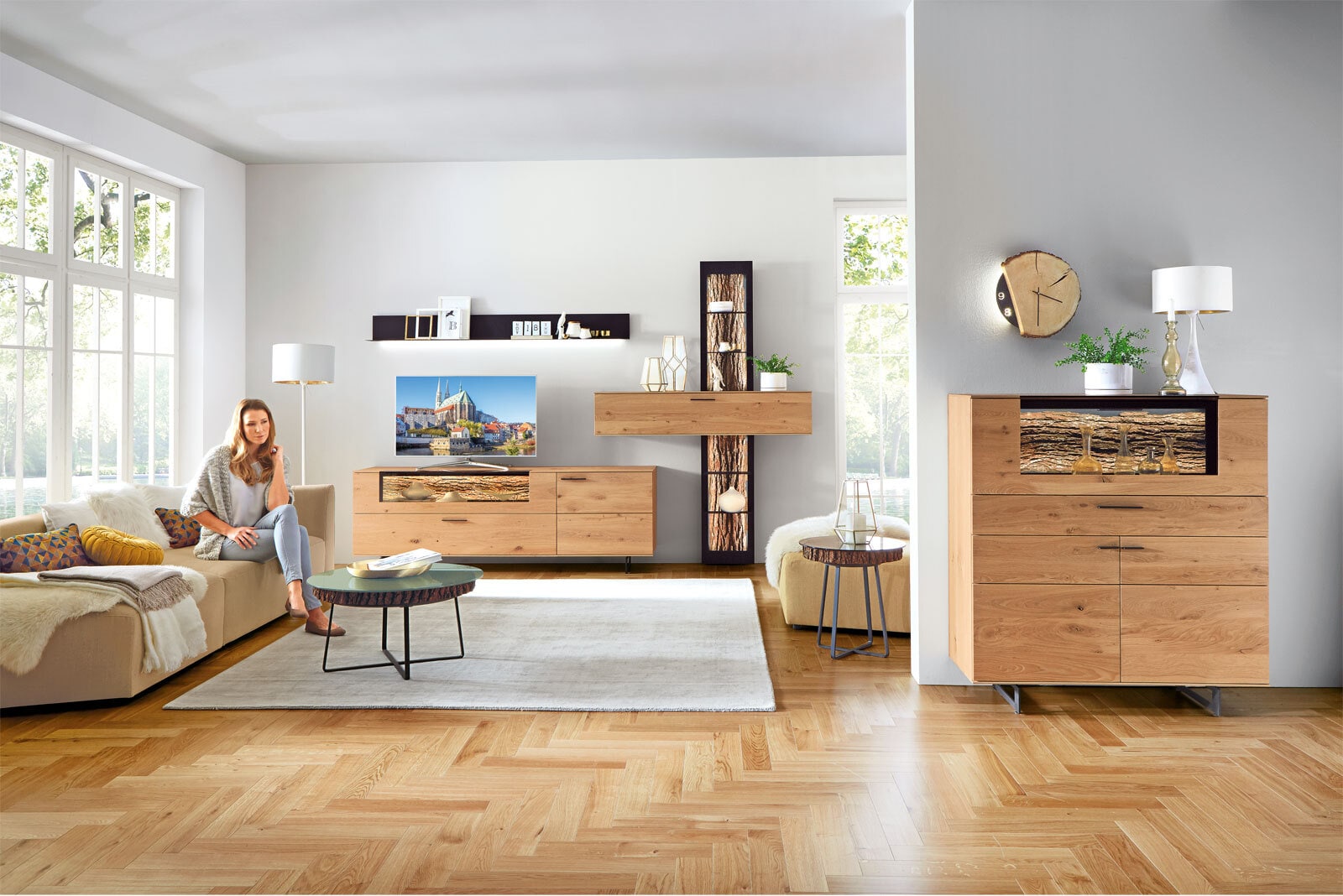 hartmann Highboard RUNA Kerneiche