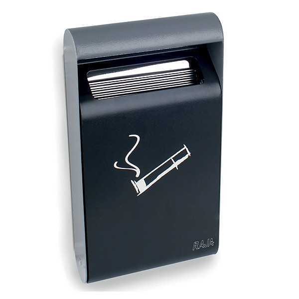 RAJA Cendrier mural 3l avec liner - Gris anthracite
