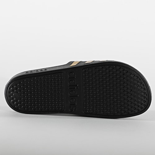 Claquettes Adilette Aqua EG1758 Noir Doré