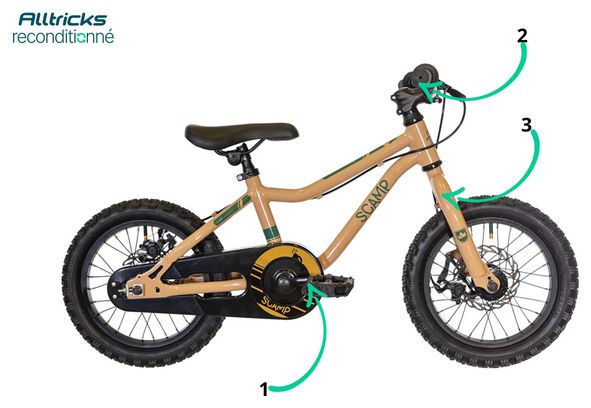 VTT Enfant Scamp SmallFox Single Speed 14'' Marron - Produit Reconditionné