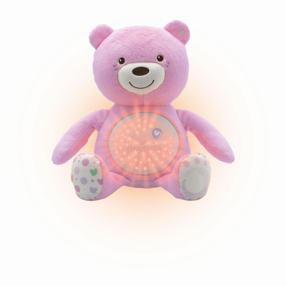 Chicco Lichtprojektor Baby Bär, Rosa