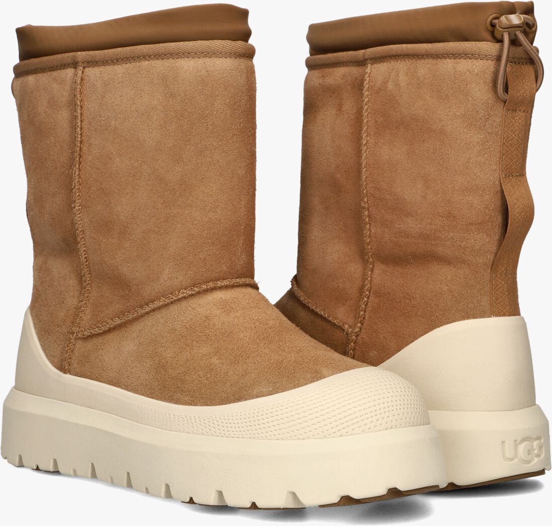 camel ugg laarzen classic short weather hybrid