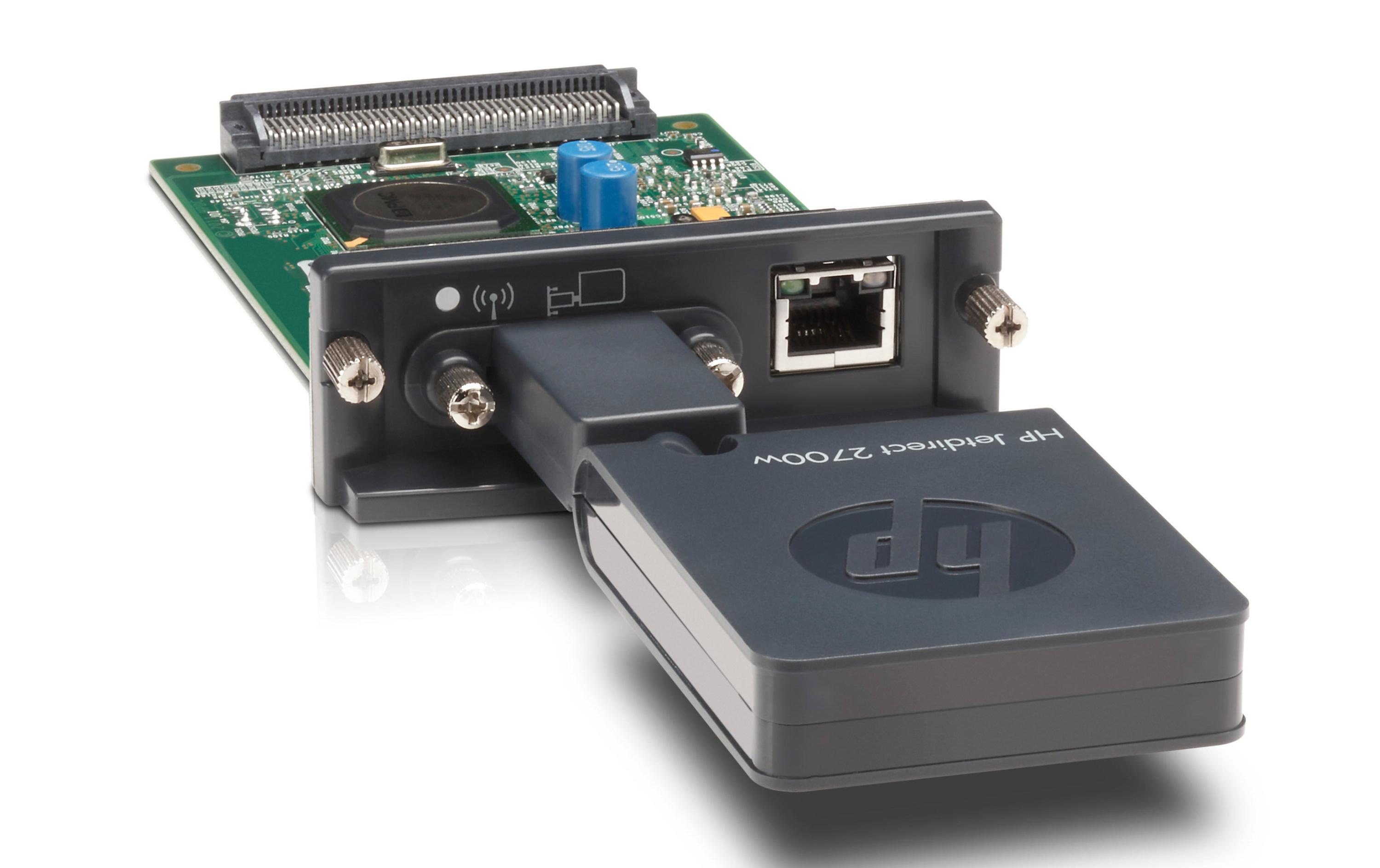 Printserver JetDirect 695nw Wireless<br>Printserver für kabelgebundene und kabellose Drucknetzwerken
