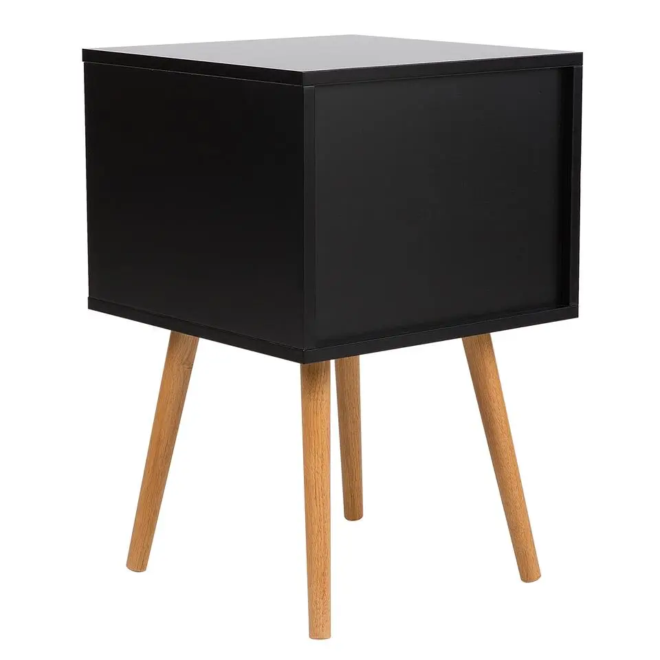 ALABAMA - Bijzettafel - Zwart - MDF