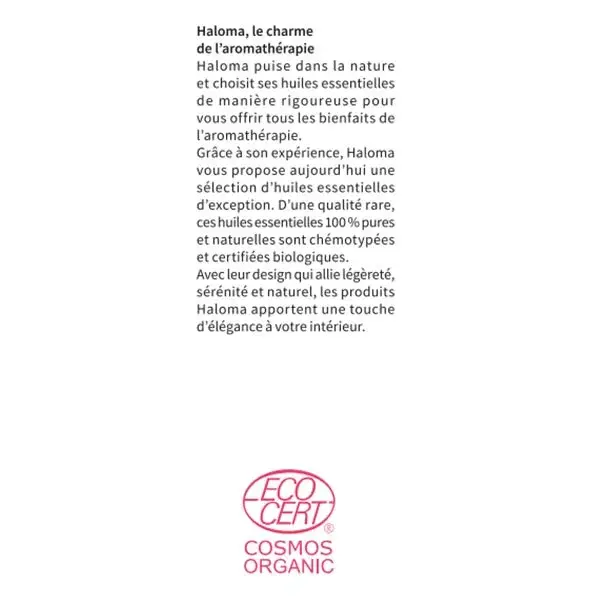 Óleo Essencial de Patchouli Orgânico Haloma 10ml