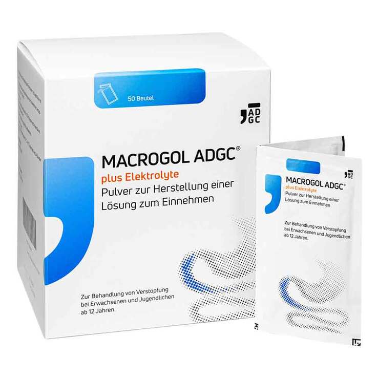 Macrogol ADGC® plus Elektrolyte Pulver zur H.e.L.zum Einnehmen , 50 St