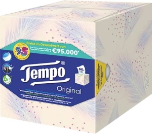 Tempo Taschentücher Würfelbox, 60 Stück