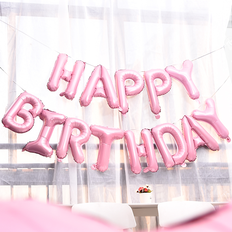 (40cm) Happy Birthday Ballon Girlande Party Dekoration Accessoires Luftballons - Gold